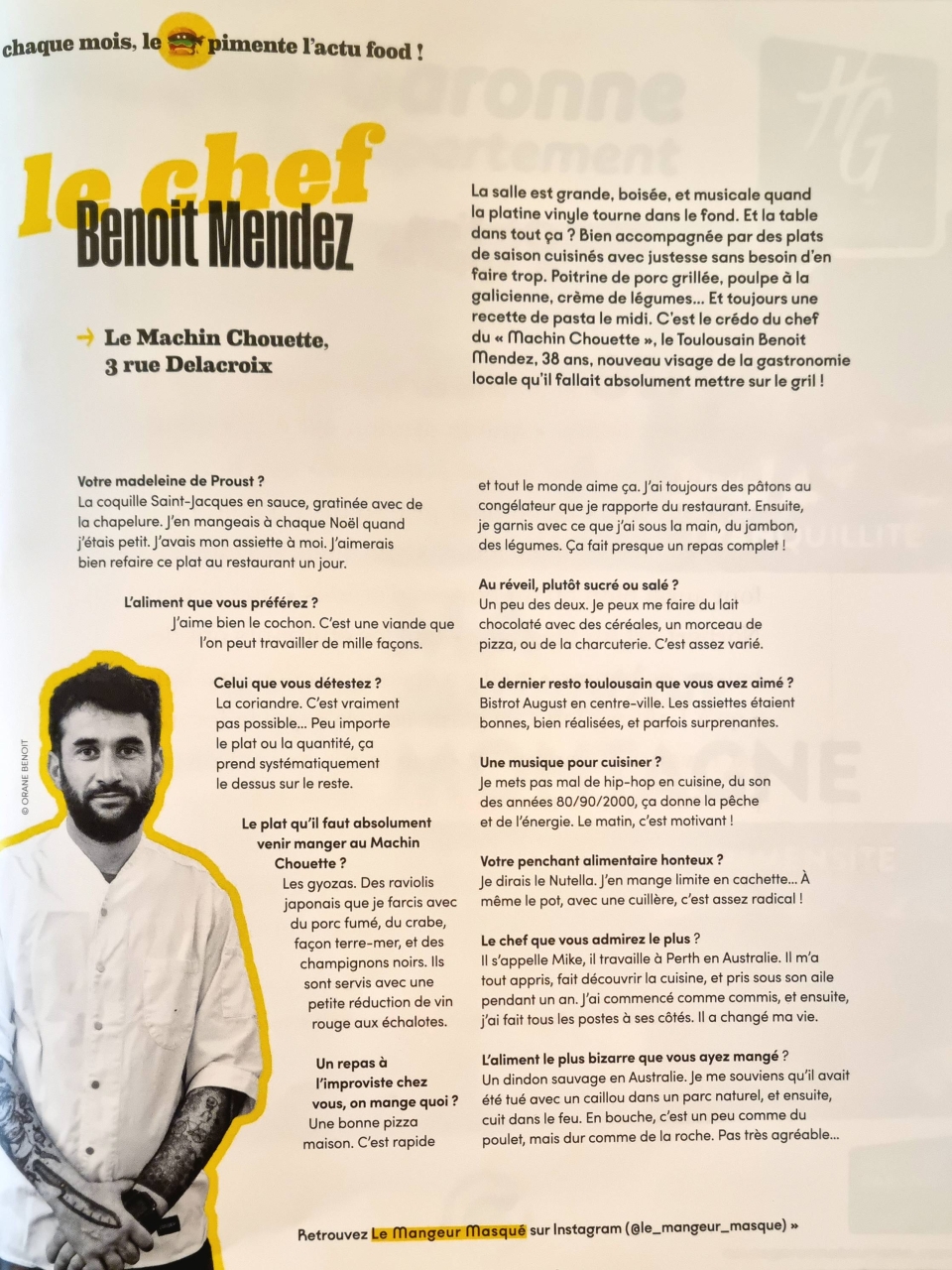 pRESSE - Le Machin Chouette - restaurant TOULOUSE - Restaurant original toulouse